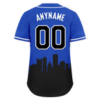 Custom Blue Black City Edition Personalized Authentic Baseball Jersey BSBJ01-D017138