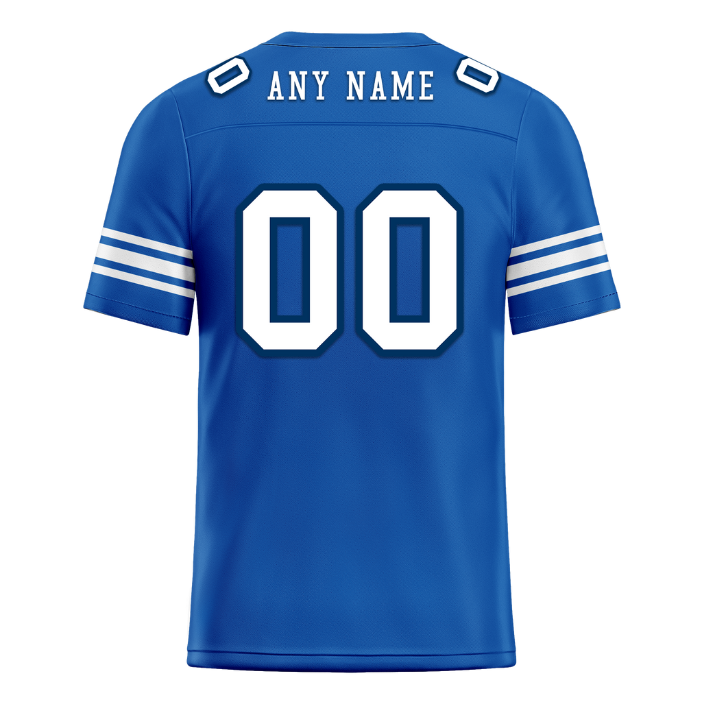 Custom Blue Classic Style Personalized Authentic Football Jersey FBJ02-bd0a700f