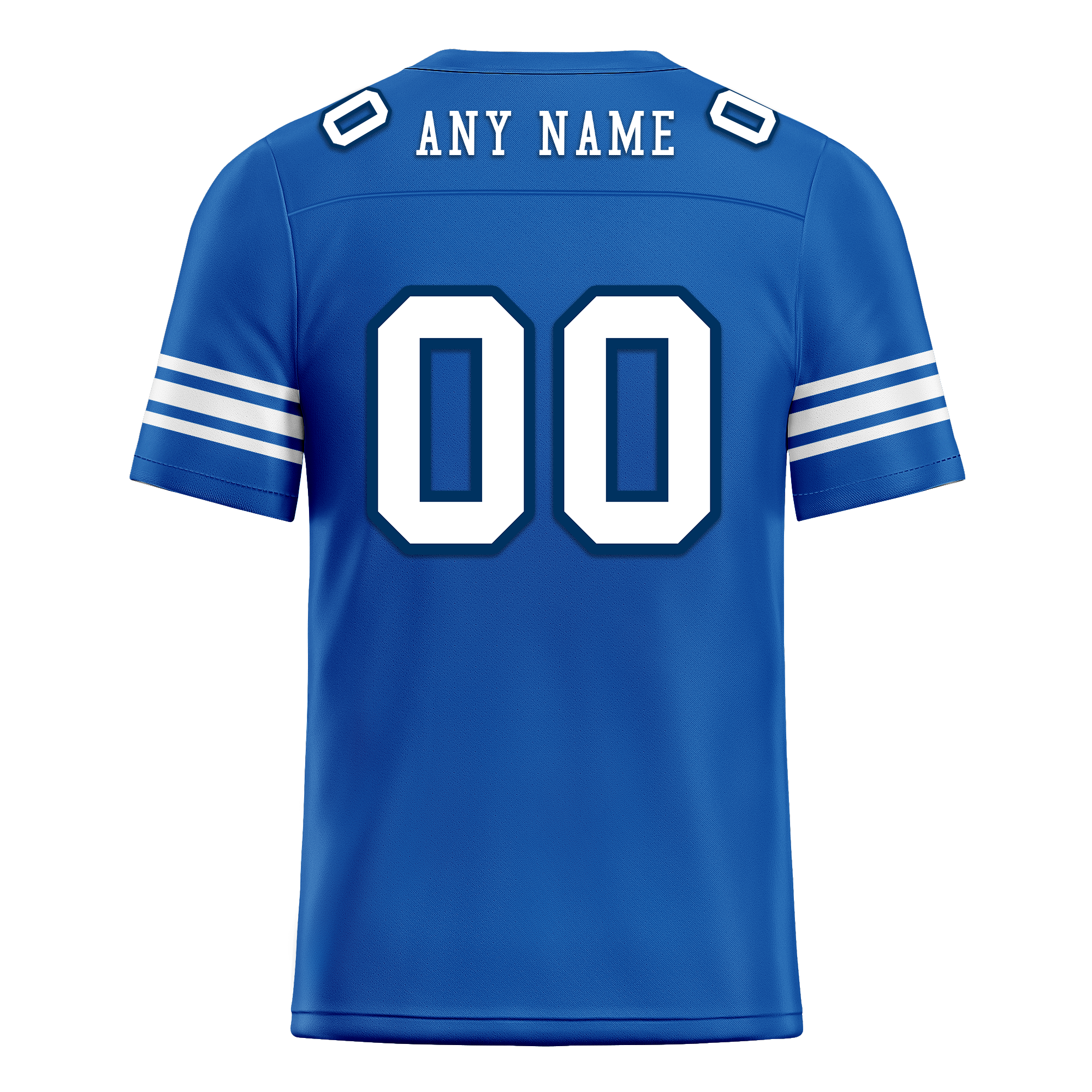 Custom Blue Classic Style Personalized Authentic Football Jersey FBJ02-bd0a700f