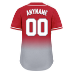 Custom Red Grey Fade Fashion Personalized Authentic Baseball Jersey BSBJ01-D0a70bb
