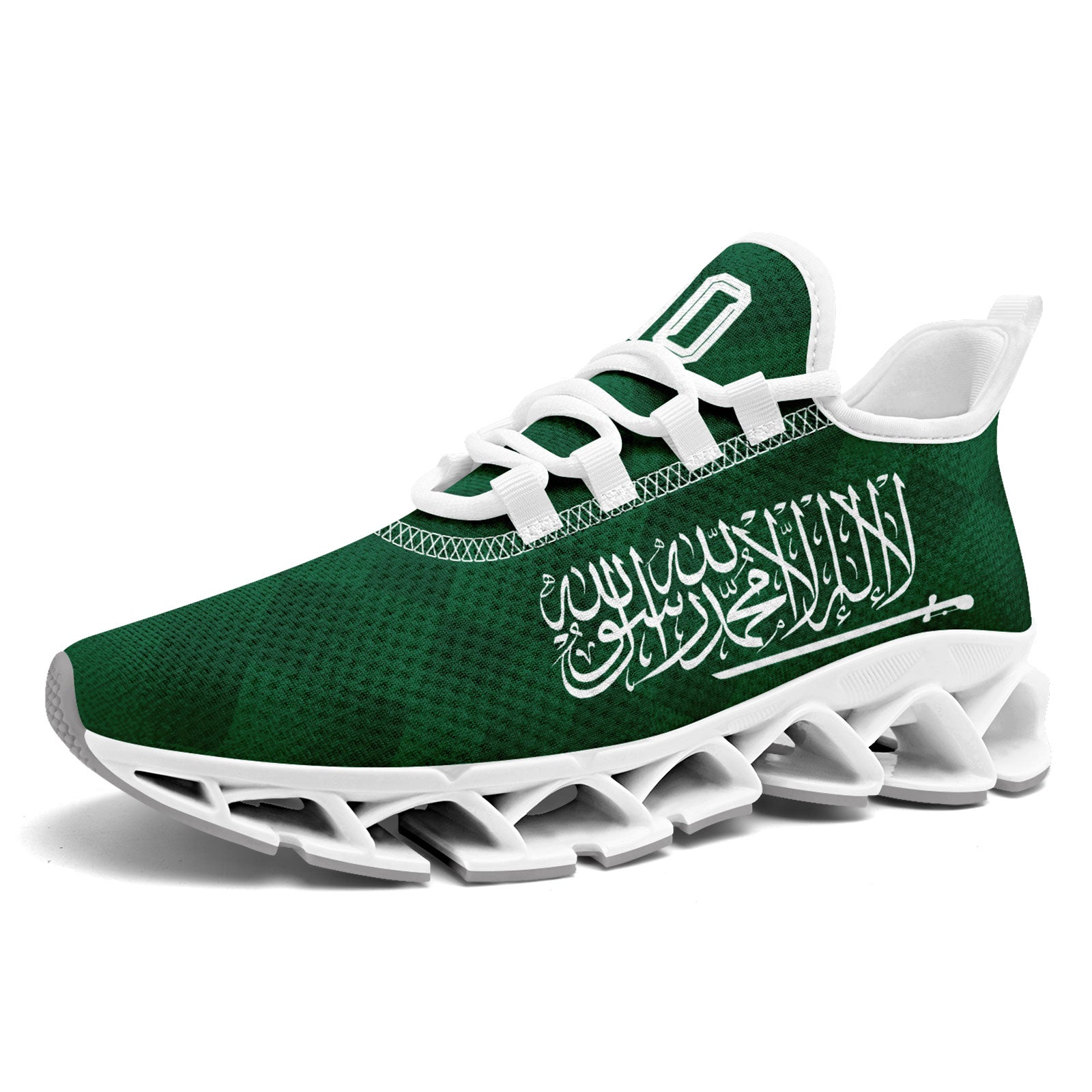 Custom Saudi Arabia 2026 World Cup Sneakers DIY Country Flag Running Shoes Lightweight Sport Shoes Gift for Football Fans Personalized Team Name and Logo FN003XD-F009100-1