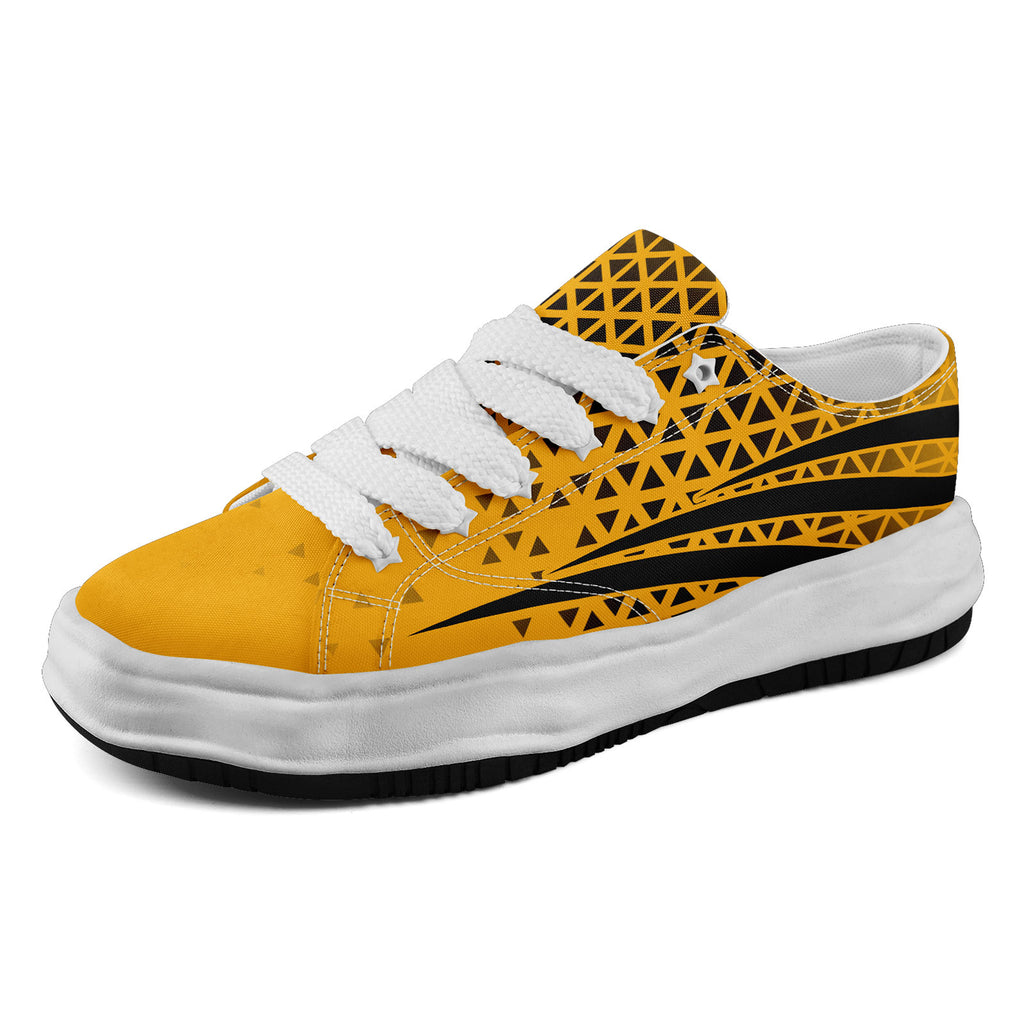 Custom Yellow Black Pennsylvania Football Jersey and Sports Shoes Combo Offer Personalized Combo ZH-D023031-30