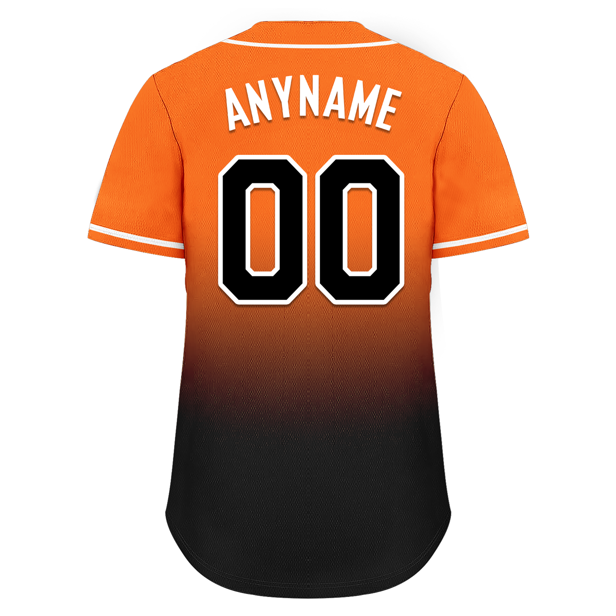 Custom Orange Black Fade Fashion Personalized Authentic Baseball Jersey BSBJ01-D0a70c7