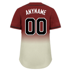 Custom Red Grey Fade Fashion Personalized Authentic Baseball Jersey BSBJ01-D0a70fa