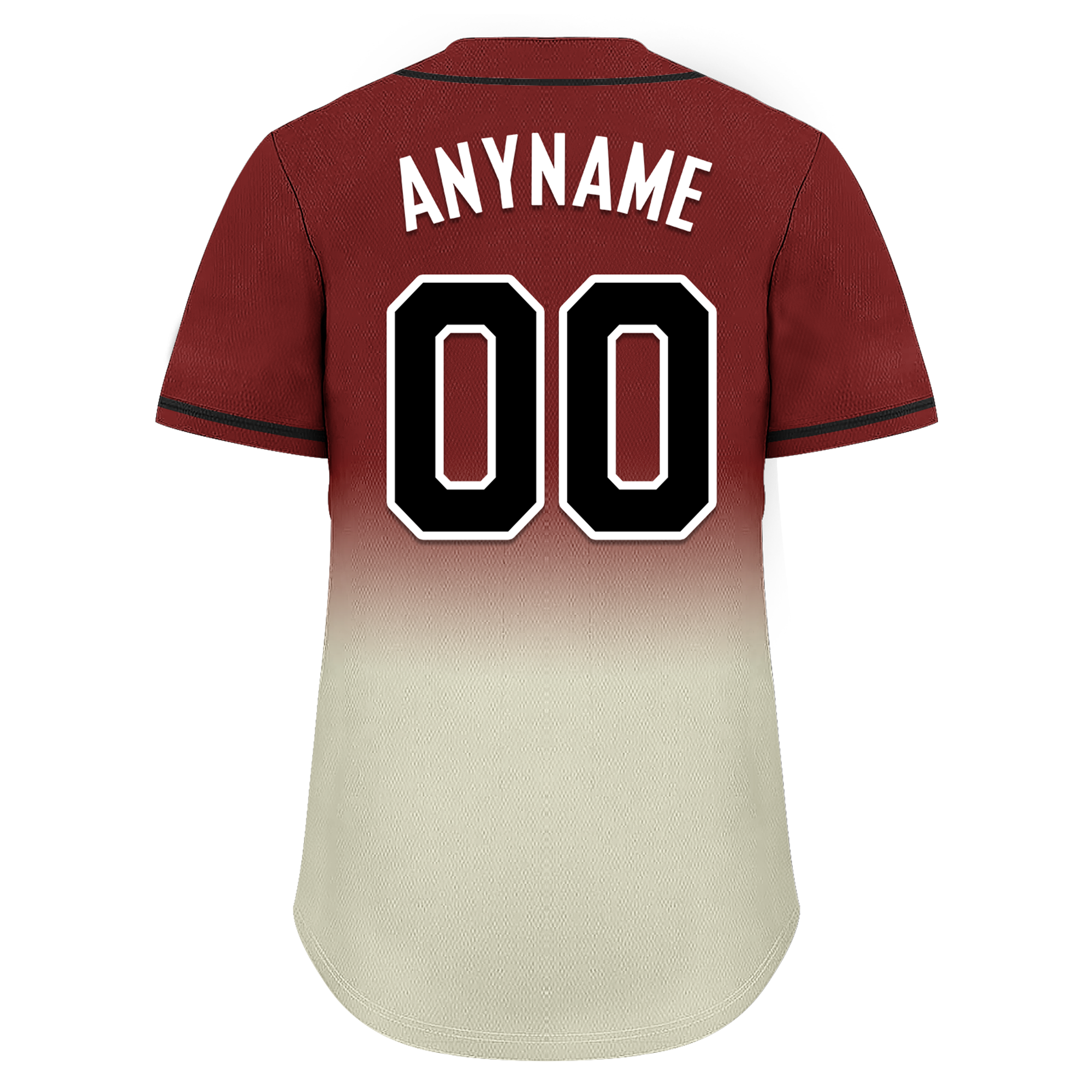 Custom Red Grey Fade Fashion Personalized Authentic Baseball Jersey BSBJ01-D0a70fa