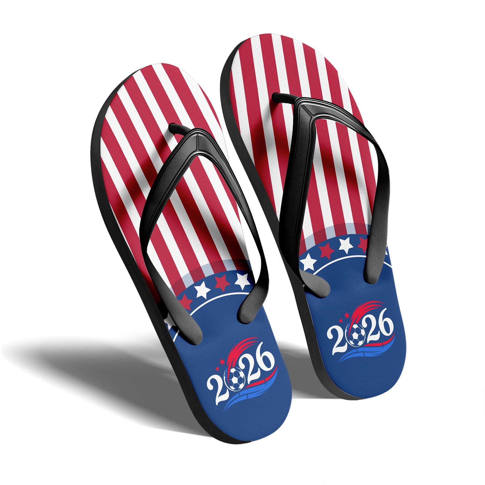 Custom United States 2026 World Cup Sneakers DIY Country Flag Running Shoes Lightweight Sport Shoes Gift for Football Fans Personalized Team Name and Logo FN058-F028041-9