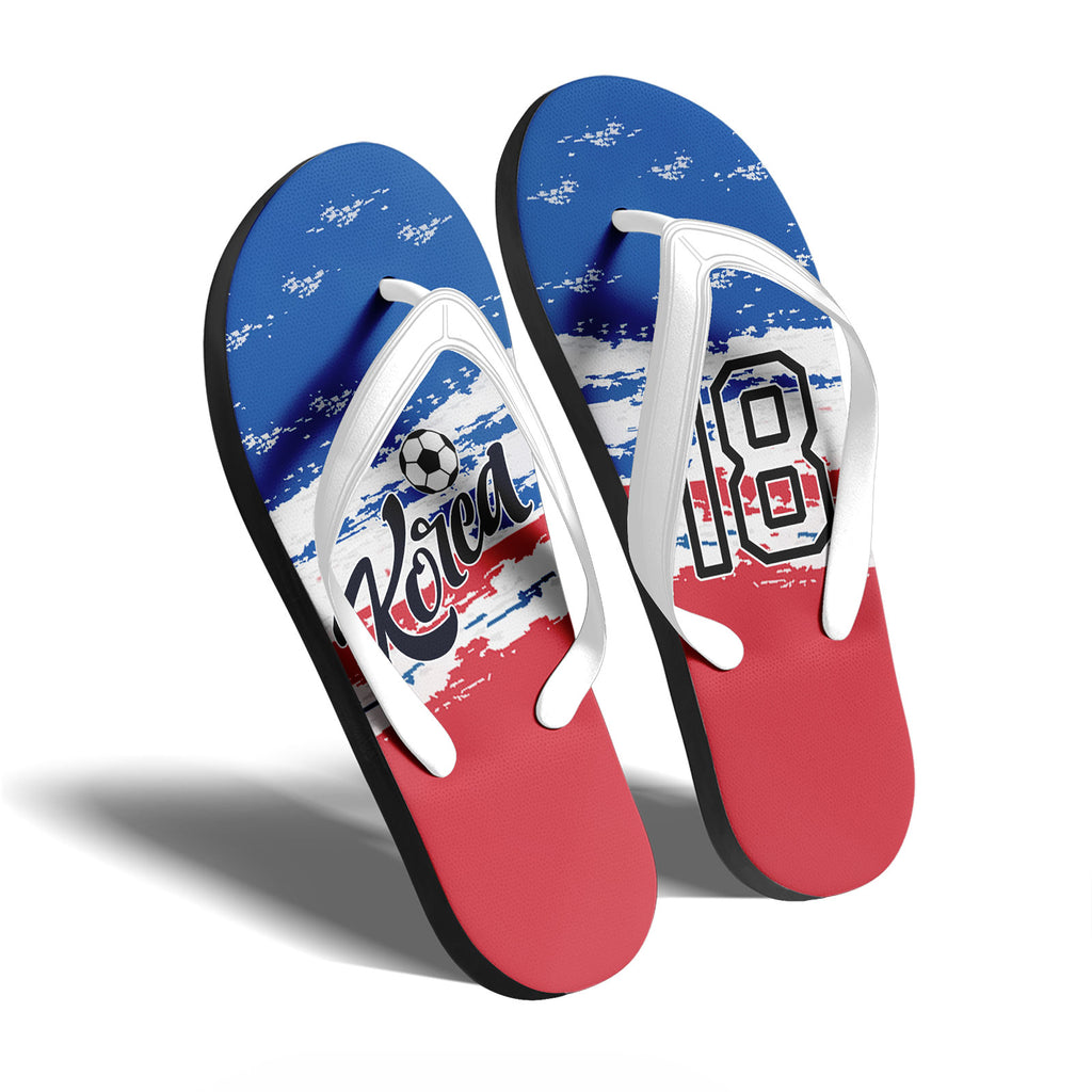 Custom South Korea 2026 World Cup Sneakers DIY Country Flag Running Shoes Lightweight Sport Shoes Gift for Football Fans Personalized Team Name and Logo FN058-F009109-2