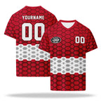 Custom 2026 World Cup Austria High Quality Soccer Stadium Version Jersey Sneakers Sports Shoes and Hat Combo Offer Personalized Team Name and Logo ZH-F027104-6