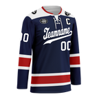 Custom Blue Red Personalized Hockey Jersey HCKJ01-D0a70f0