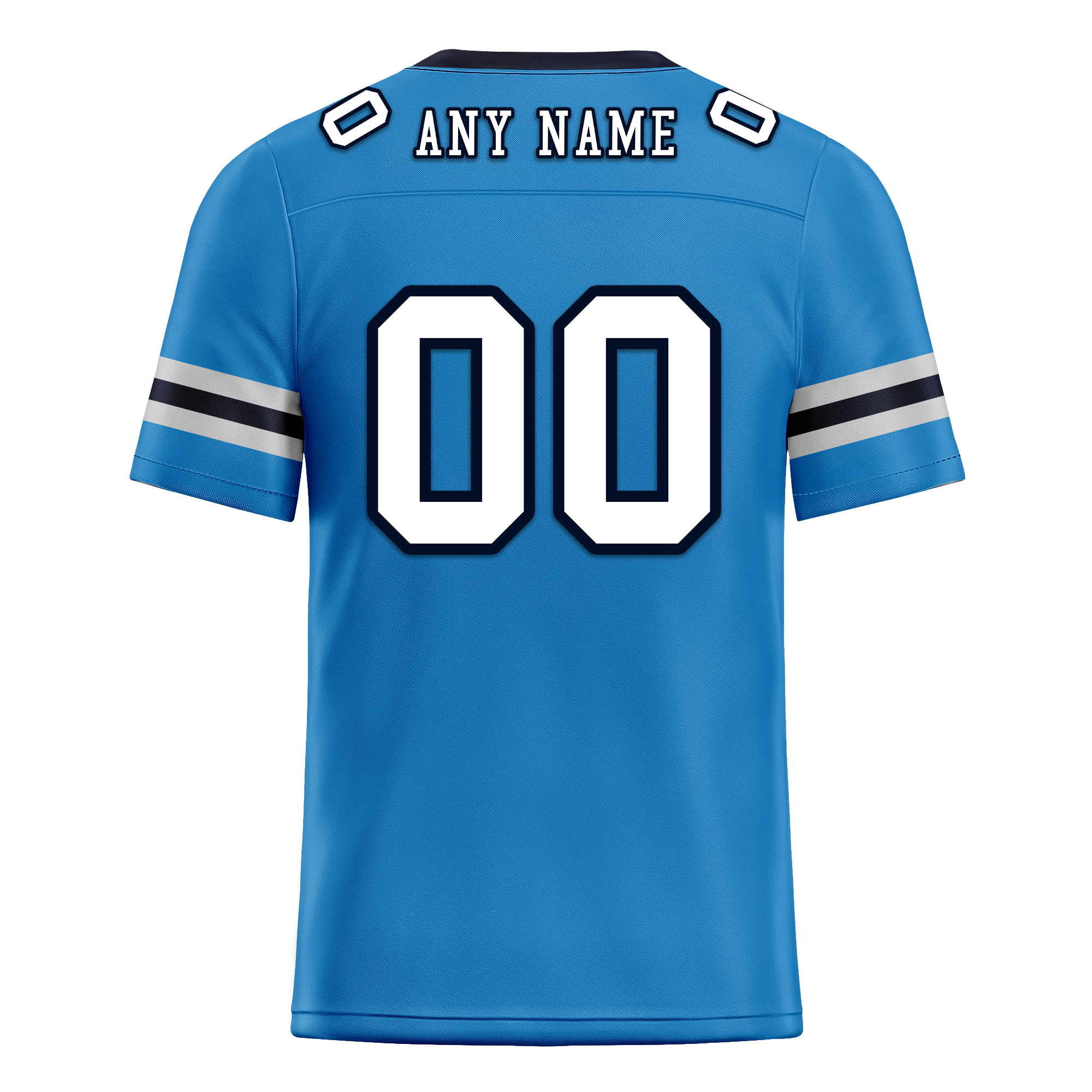 Custom Blue White Classic Style Personalized Authentic Football Jersey FBJ02-bd0a700c
