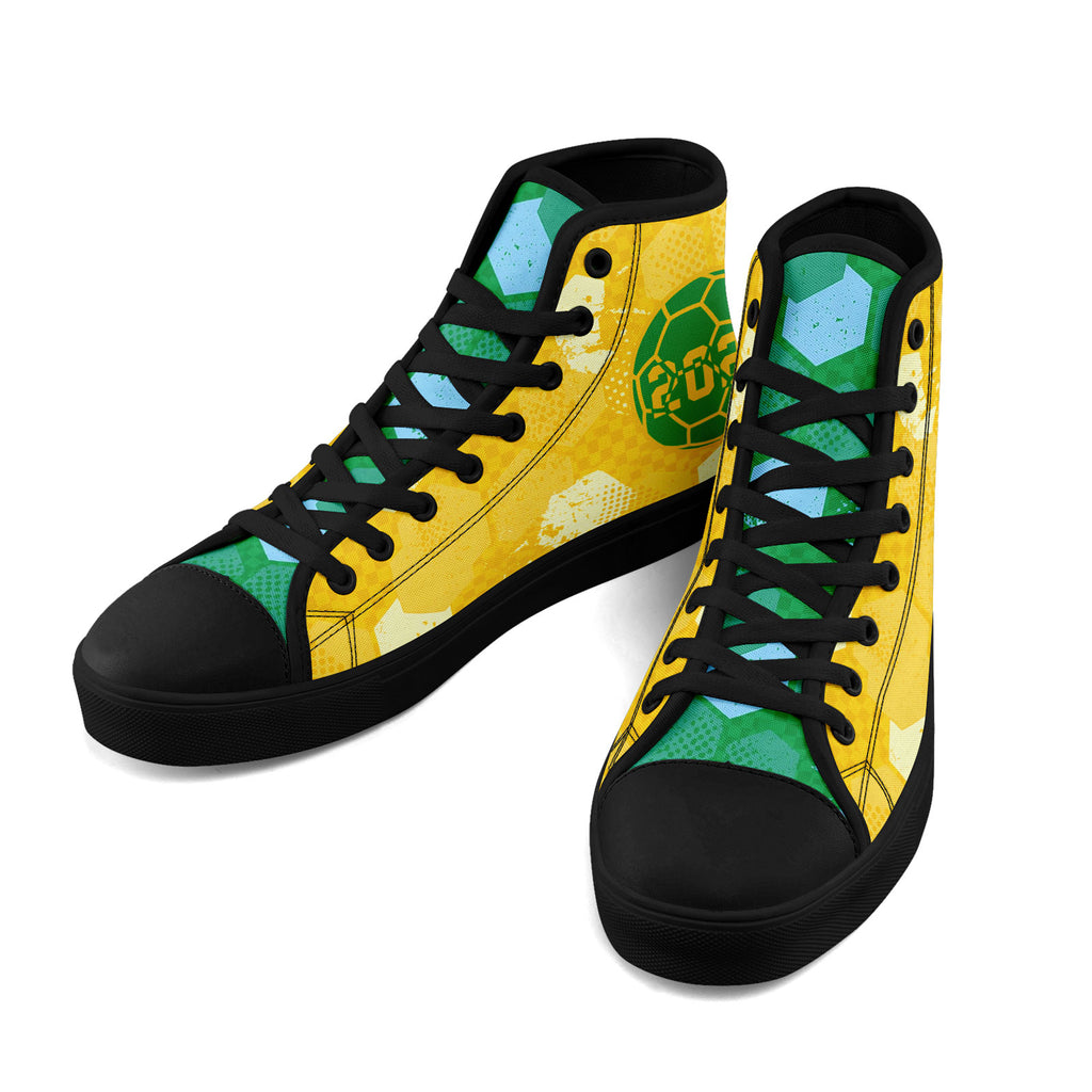 Custom 2026 World Cup Brazil Sneakers DIY Country Flag Running Shoes Lightweight Sport Shoes Gift for Football Fans Personalized Team Name and Logo FN024-F027092-3