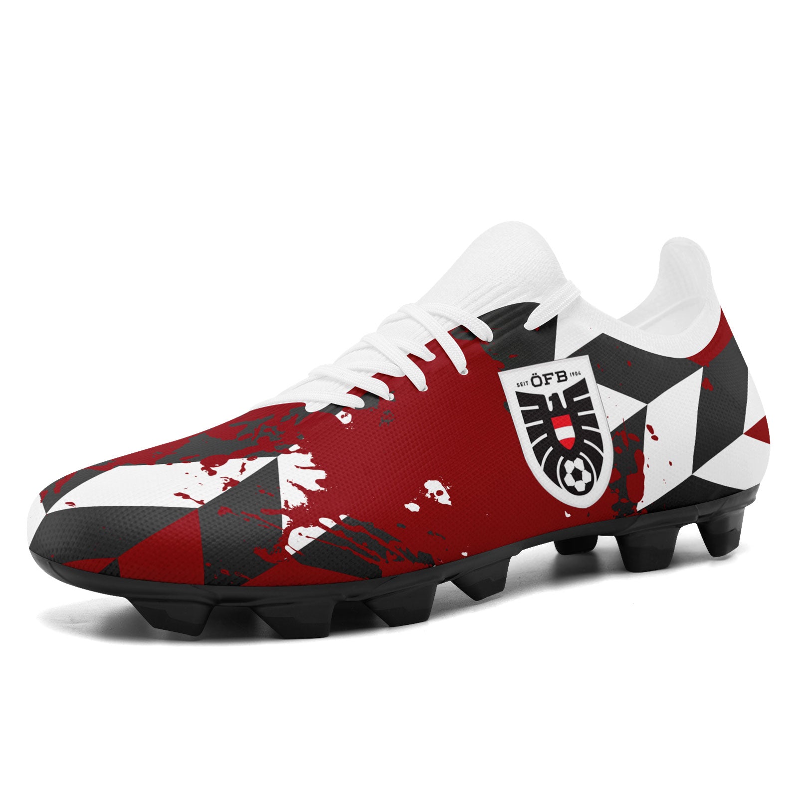 Custom Austria 2026 World Cup Sneakers DIY Country Flag Running Shoes Lightweight Sport Shoes Gift for Football Fans Personalized Team Name and Logo SC02-F020029-2
