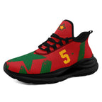 Custom Morocco 2026 World Cup Sneakers DIY Country Flag Running Shoes Lightweight Sport Shoes Gift for Football Fans Personalized Team Name and Logo FN079-F009119-6