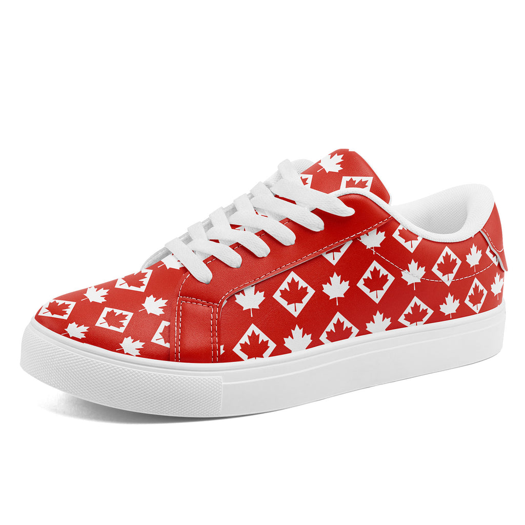 Custom Canada 2026 World Cup Sneakers DIY Country Flag Running Shoes Lightweight Sport Shoes Gift for Football Fans Personalized Team Name and Logo FN023-F020031-4