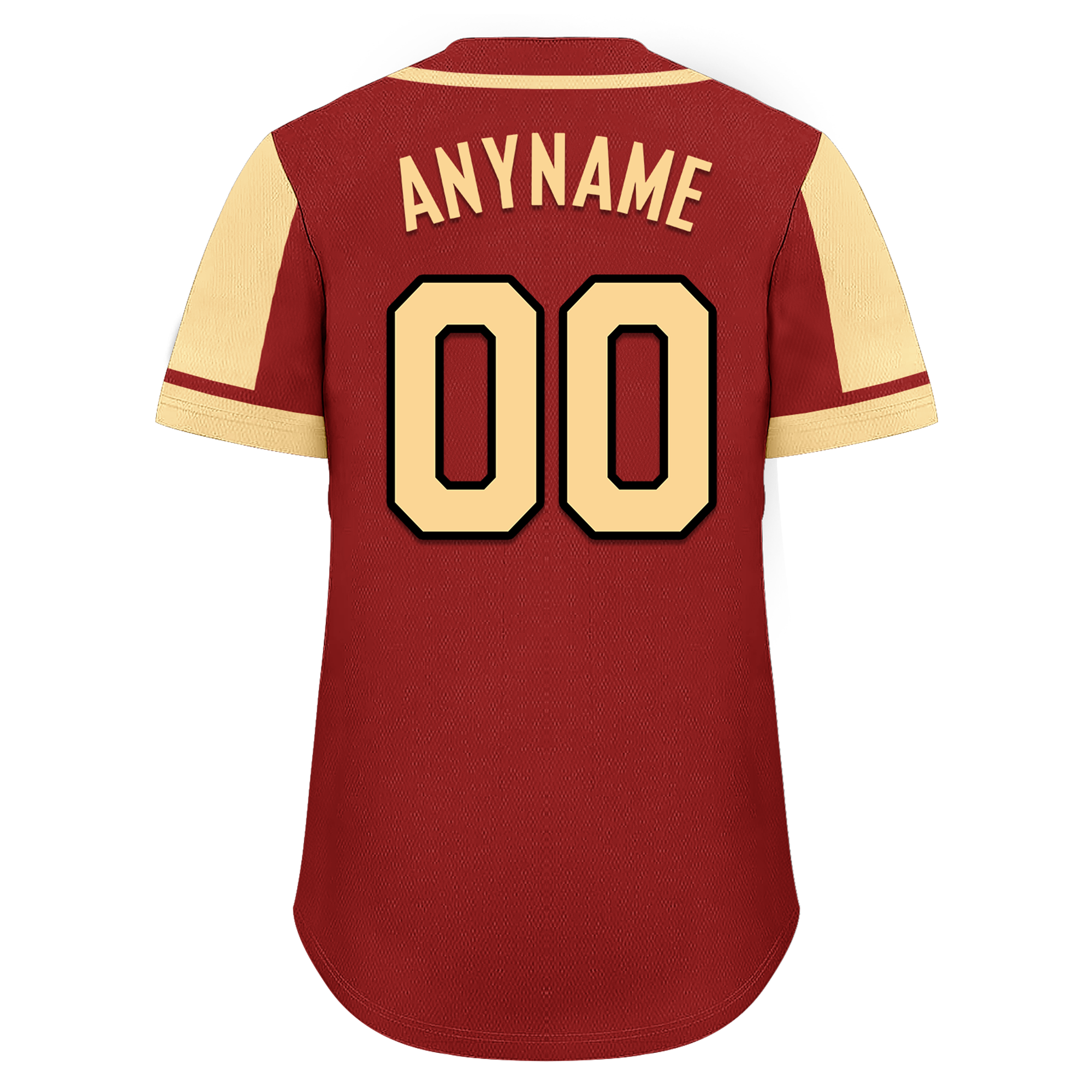 Custom Red Yellow Raglan Sleeves Personalized Authentic Baseball Jersey BSBJ01-D017195