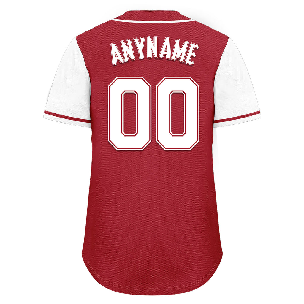 Custom Burgundy White Raglan Sleeves Personalized Authentic Baseball Jersey BSBJ01-D020200-18