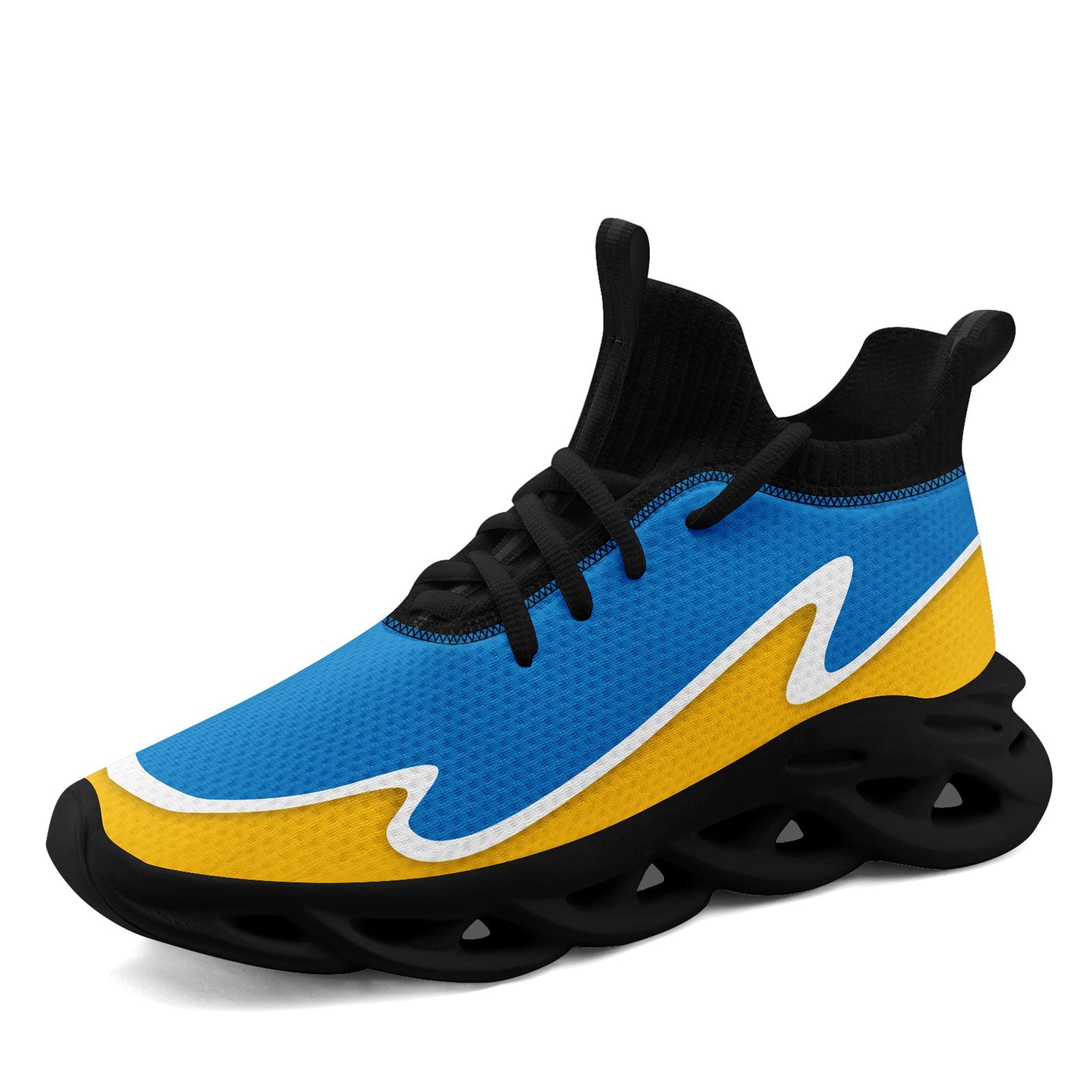Custom Blue Yellow Maxsoul Shoes Personalized Sneaker FN030A-E020011-21