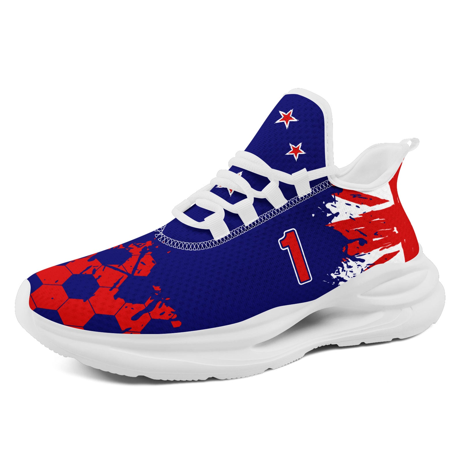Custom 2026 World Cup New Zealand Sneakers DIY Country Flag Running Shoes Lightweight Sport Shoes Gift for Football Fans Personalized Team Name and Logo FN079-F027081-1