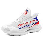 Custom Croatia 2026 World Cup Sneakers DIY Country Flag Running Shoes Lightweight Sport Shoes Gift for Football Fans Personalized Team Name and Logo FN079-F009105-1