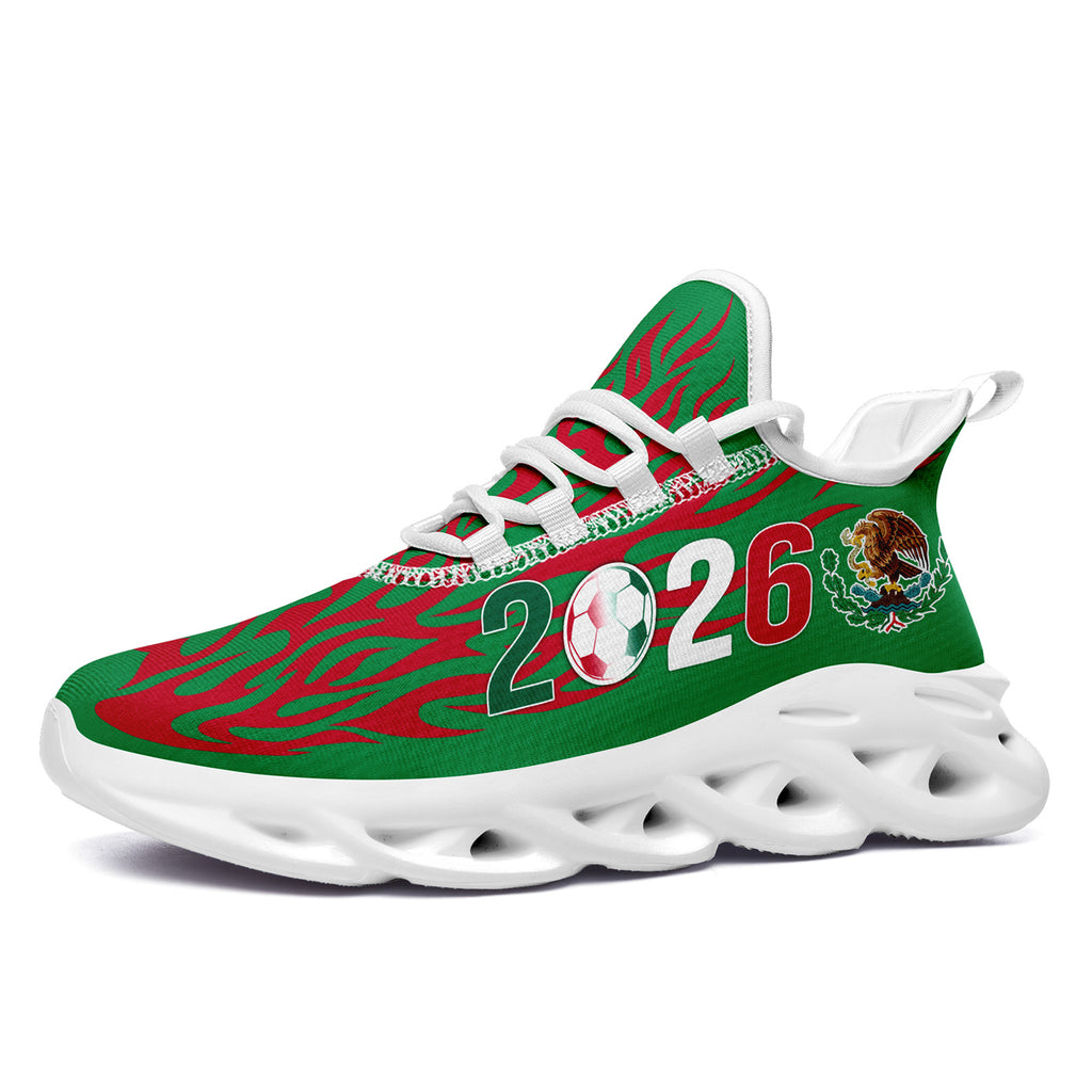 Custom 2026 World Cup Mexico Sneakers DIY Country Flag Running Shoes Lightweight Sport Shoes Gift for Football Fans Personalized Team Name and Logo FN003-F023075-4