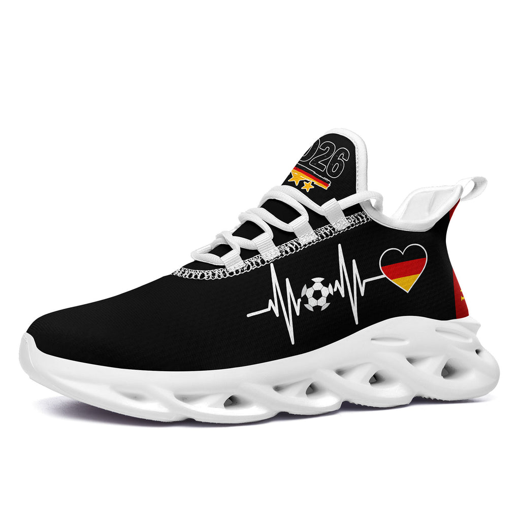 Custom Germany 2026 World Cup Sneakers DIY Country Flag Running Shoes Lightweight Sport Shoes Gift for Football Fans Personalized Team Name and Logo FN003-F025035-5