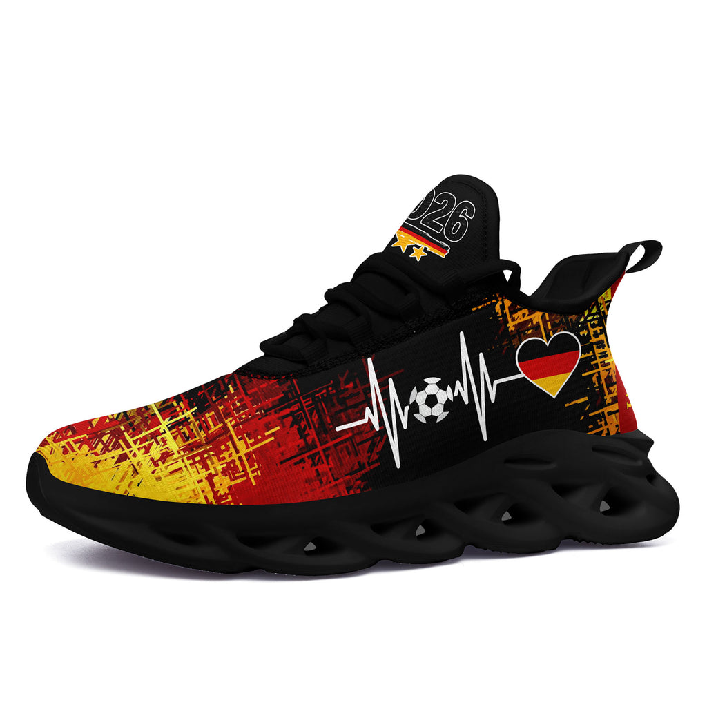 Custom Germany 2026 World Cup Sneakers DIY Country Flag Running Shoes Lightweight Sport Shoes Gift for Football Fans Personalized Team Name and Logo FN003-F025035-4