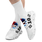 Custom South Korea 2026 World Cup Sneakers DIY Country Flag Running Shoes Lightweight Sport Shoes Gift for Football Fans Personalized Team Name and Logo FN003-F009054-1