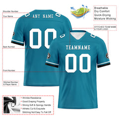 Custom Blue Jacksonville Personalized Authentic Football Jersey FBJ02-D020263-16