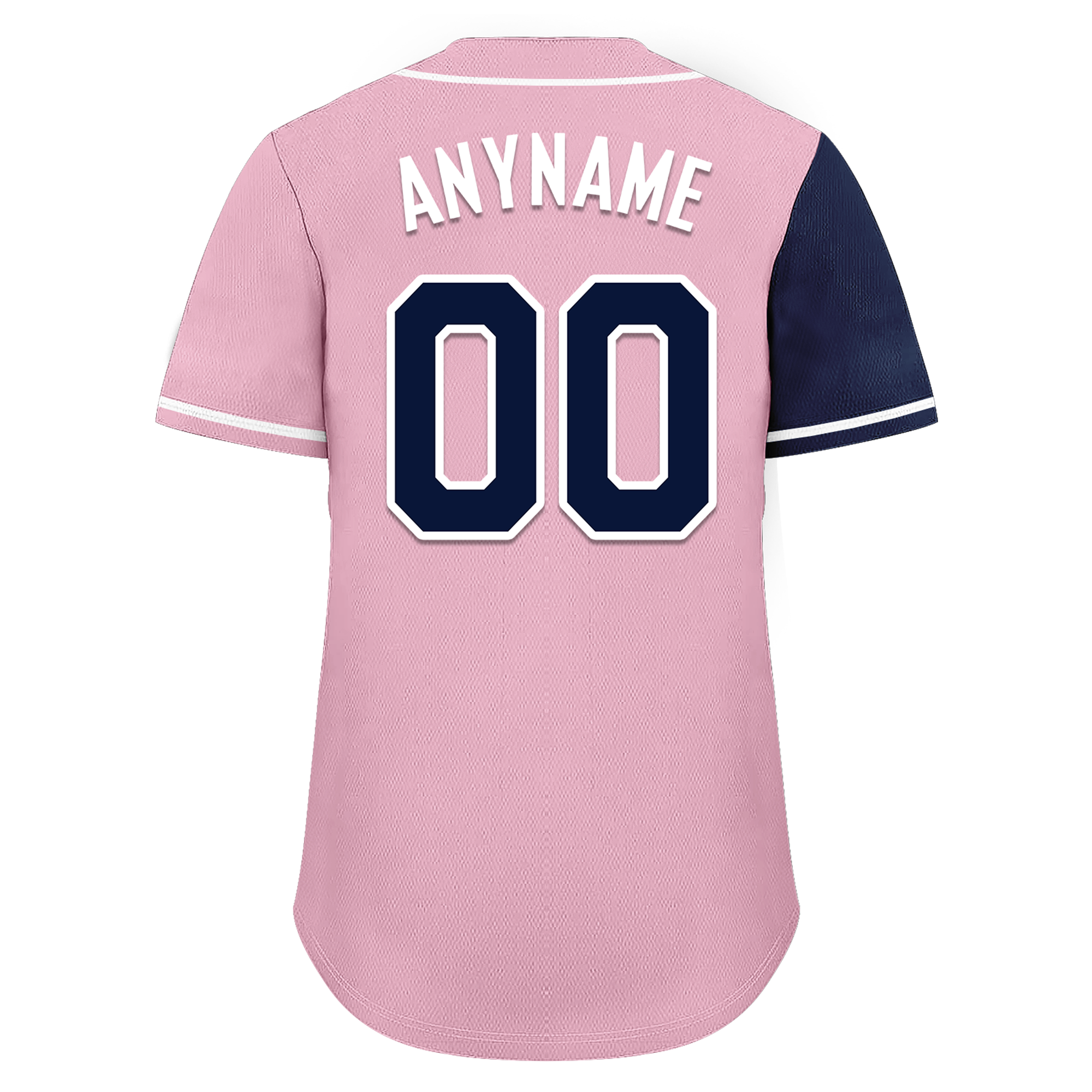 Custom Blue Pink Skull Fashion Personalized Authentic Baseball Jersey BSBJ01-D017145