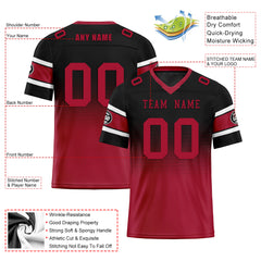 Custom Red Black Atlanta Football Jersey and Hat Combo Offer Personalized Combo ZH-D020326-3