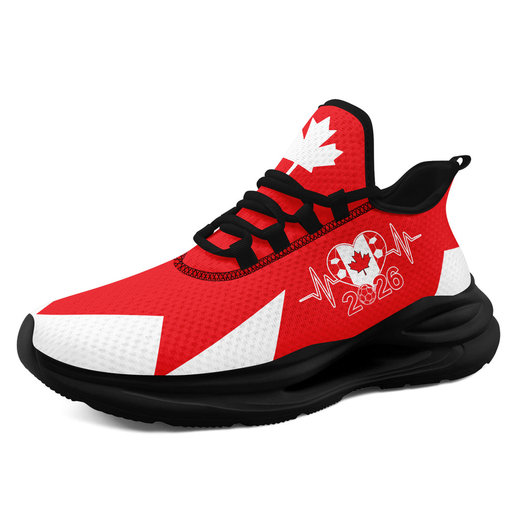 Custom 2026 World Cup Canada Sneakers DIY Country Flag Running Shoes Lightweight Sport Shoes Gift for Football Fans Personalized Team Name and Logo FN079-F023063-4
