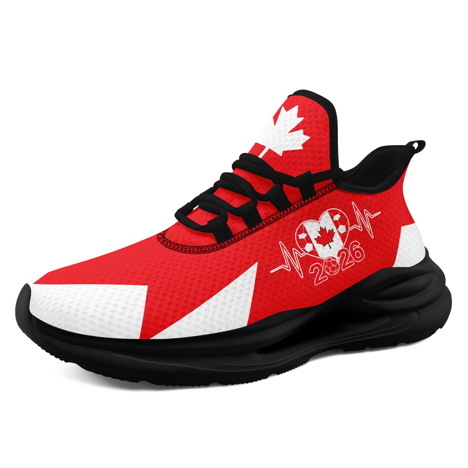 Custom 2026 World Cup Canada Sneakers DIY Country Flag Running Shoes Lightweight Sport Shoes Gift for Football Fans Personalized Team Name and Logo FN079-F023063-4