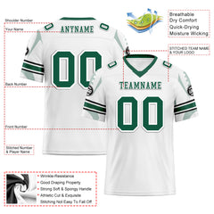 Custom White New York Personalized Authentic Football Jersey FBJ02-D025033-30