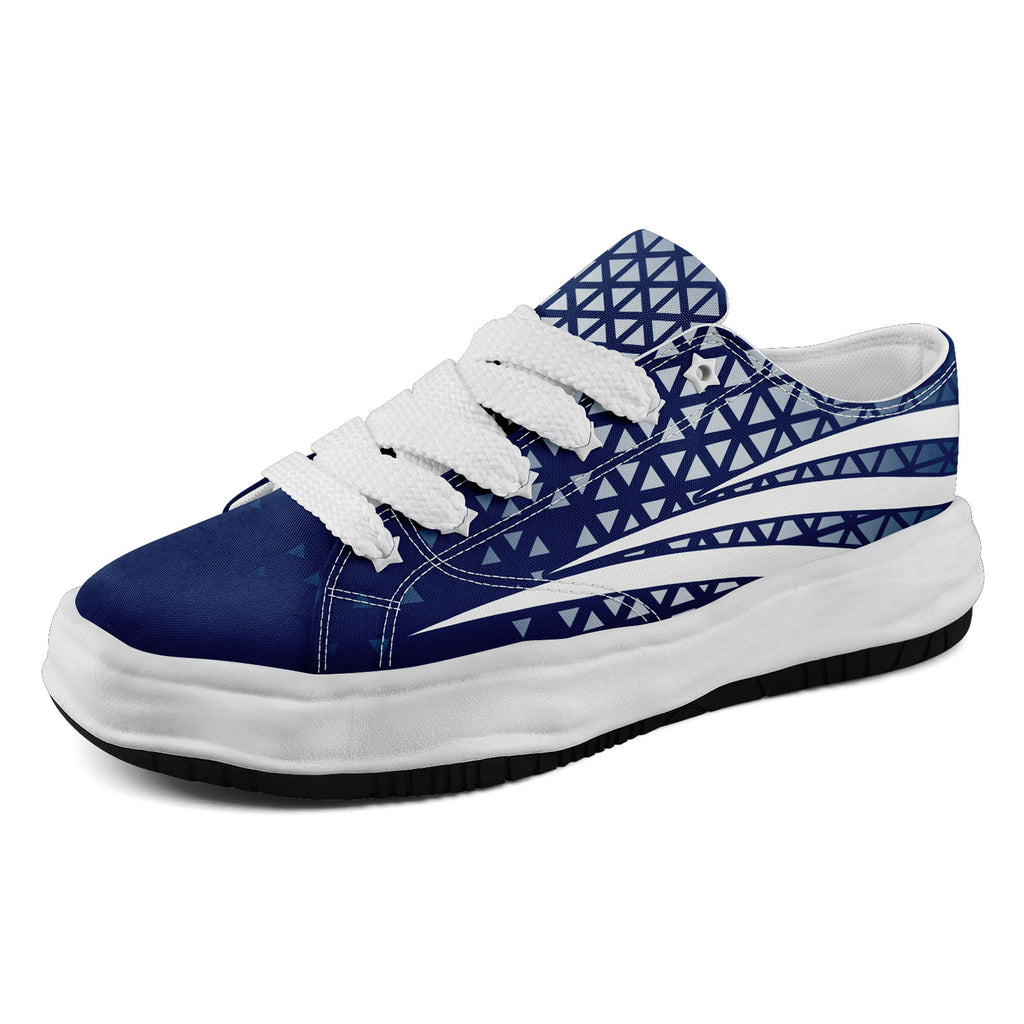 Custom Blue White Indiana Football Jersey and Sports Shoes Combo Offer Personalized Combo ZH-D023031-14
