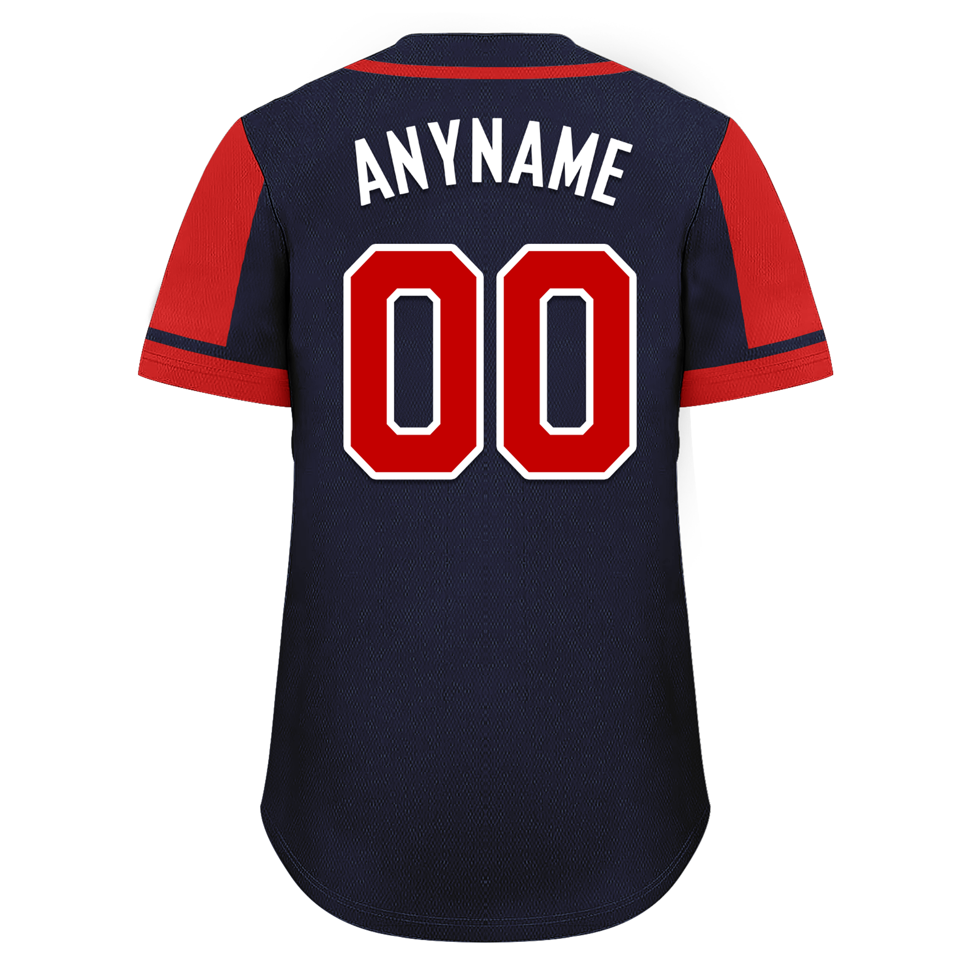 Custom Blue Red Raglan Sleeves Personalized Authentic Baseball Jersey BSBJ01-D017180