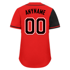 Custom Black Red Skull Fashion Personalized Authentic Baseball Jersey BSBJ01-D017159