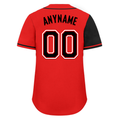 Custom Black Red Skull Fashion Personalized Authentic Baseball Jersey BSBJ01-D017159