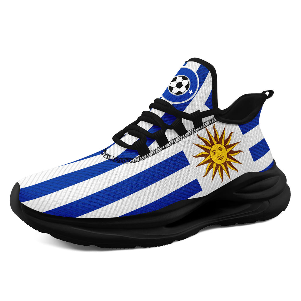 Custom Uruguay 2026 World Cup Sneakers DIY Country Flag Running Shoes Lightweight Sport Shoes Gift for Football Fans Personalized Team Name and Logo FN079-F009082-4