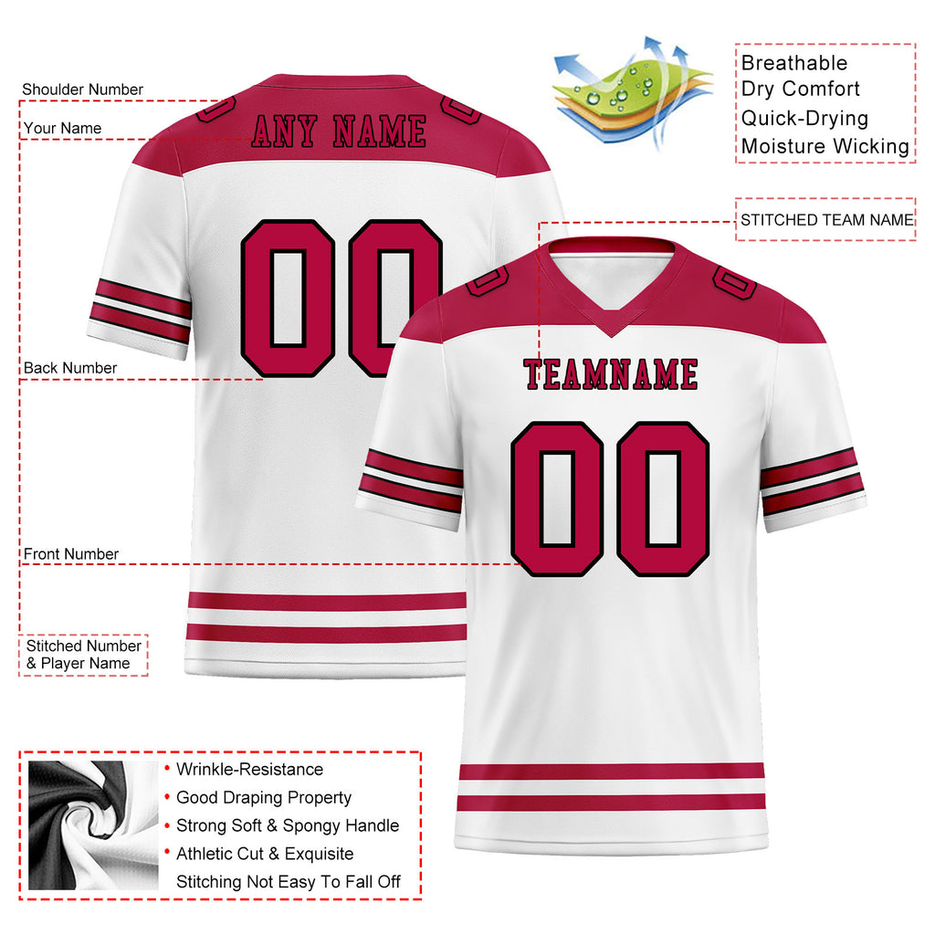 Custom Arizona Personalized Authentic Football Jersey FBJ02-E0607-32