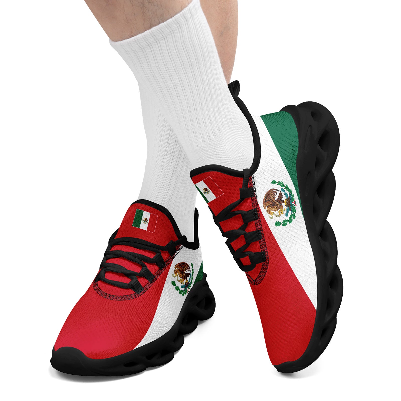 Custom 2026 World Cup Mexico Sneakers DIY Country Flag Running Shoes Lightweight Sport Shoes Gift for Football Fans Personalized Team Name and Logo FN003-F023045-4