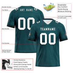 Custom Green Black Philadelphia Football Jersey and Firesoul Sports Shoes Combo Offer Personalized Combo ZH-D020273-23