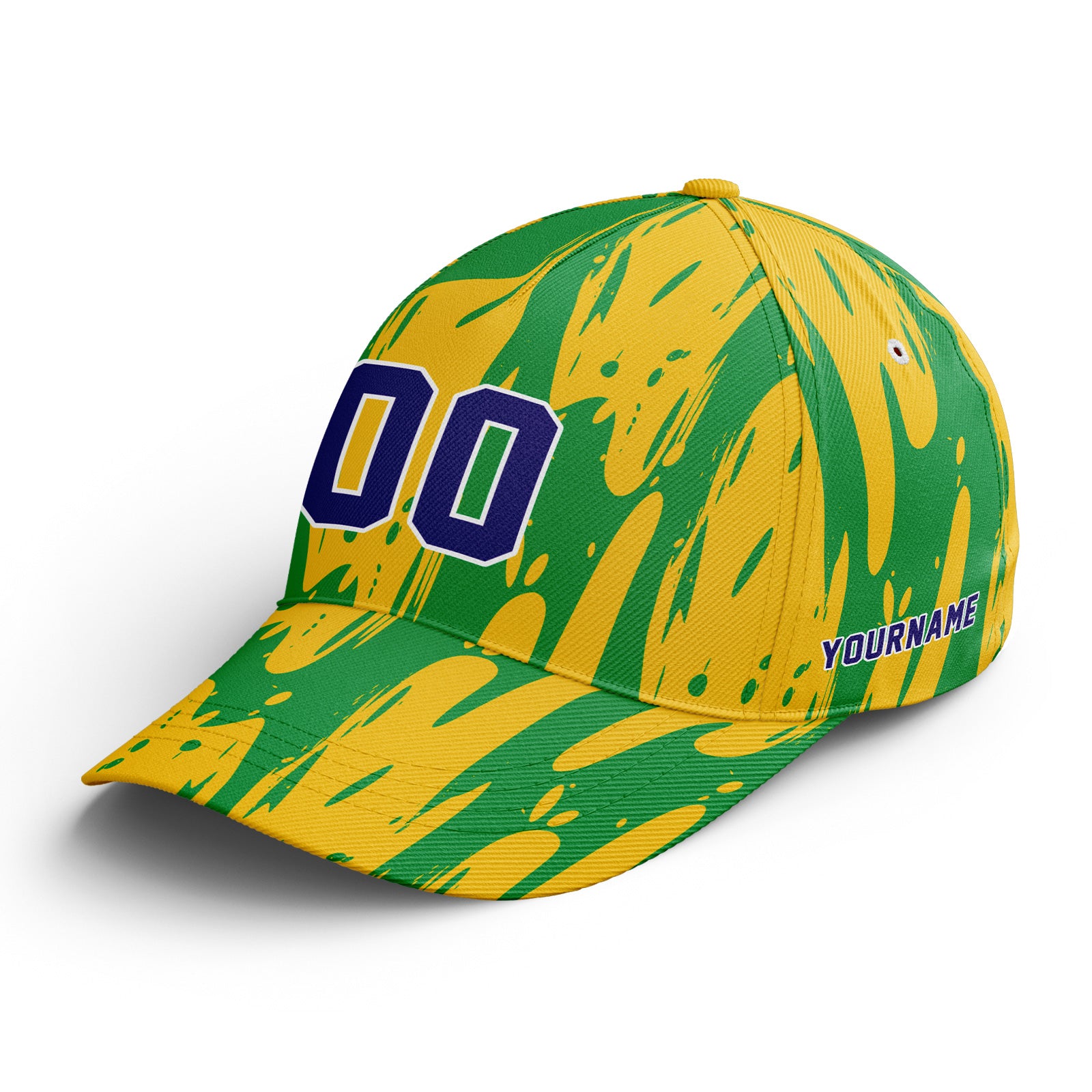 Custom 2026 World Cup Brazil High Quality Soccer Stadium Version Jersey Sneakers Sports Shoes and Hat Combo Offer Personalized Team Name and Logo ZH-F027089-1