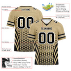 Custom Beige Black Louisiana Personalized Authentic Football Jersey FBJ02-D023033-19