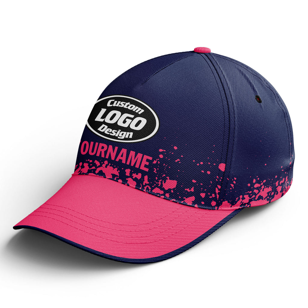 Custom Blue Pink Jersey MaxSoul Shoes and Hat Combo Offer Personalized Combo ZH-D020234-1