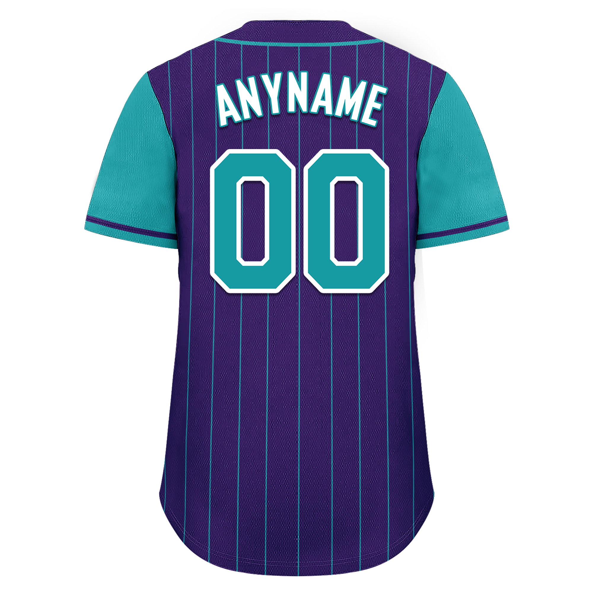 Custom Purple Cyan Stripe Fashion Personalized Authentic Baseball Jersey BSBJ01-D017248