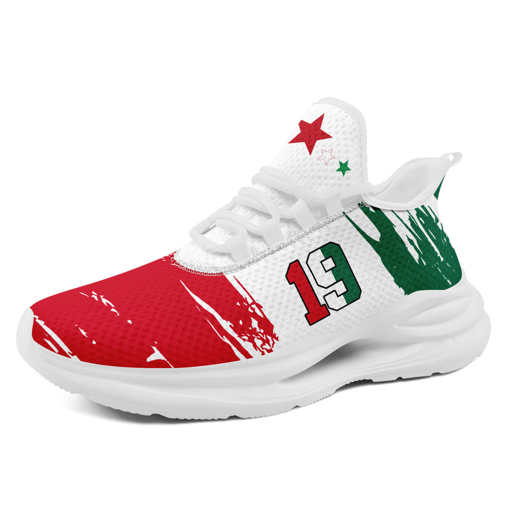 Custom 2026 World Cup Mexico Sneakers DIY Country Flag Running Shoes Lightweight Sport Shoes Gift for Football Fans Personalized Team Name and Logo FN079-F023084-1
