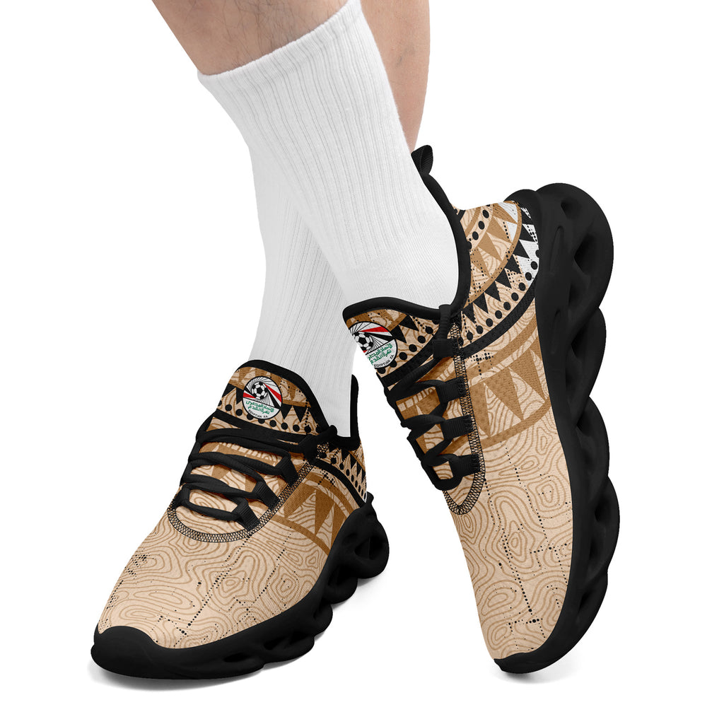 Custom Egypt 2026 World Cup Sneakers DIY Country Flag Running Shoes Lightweight Sport Shoes Gift for Football Fans Personalized Team Name and Logo FN003-F020041-5