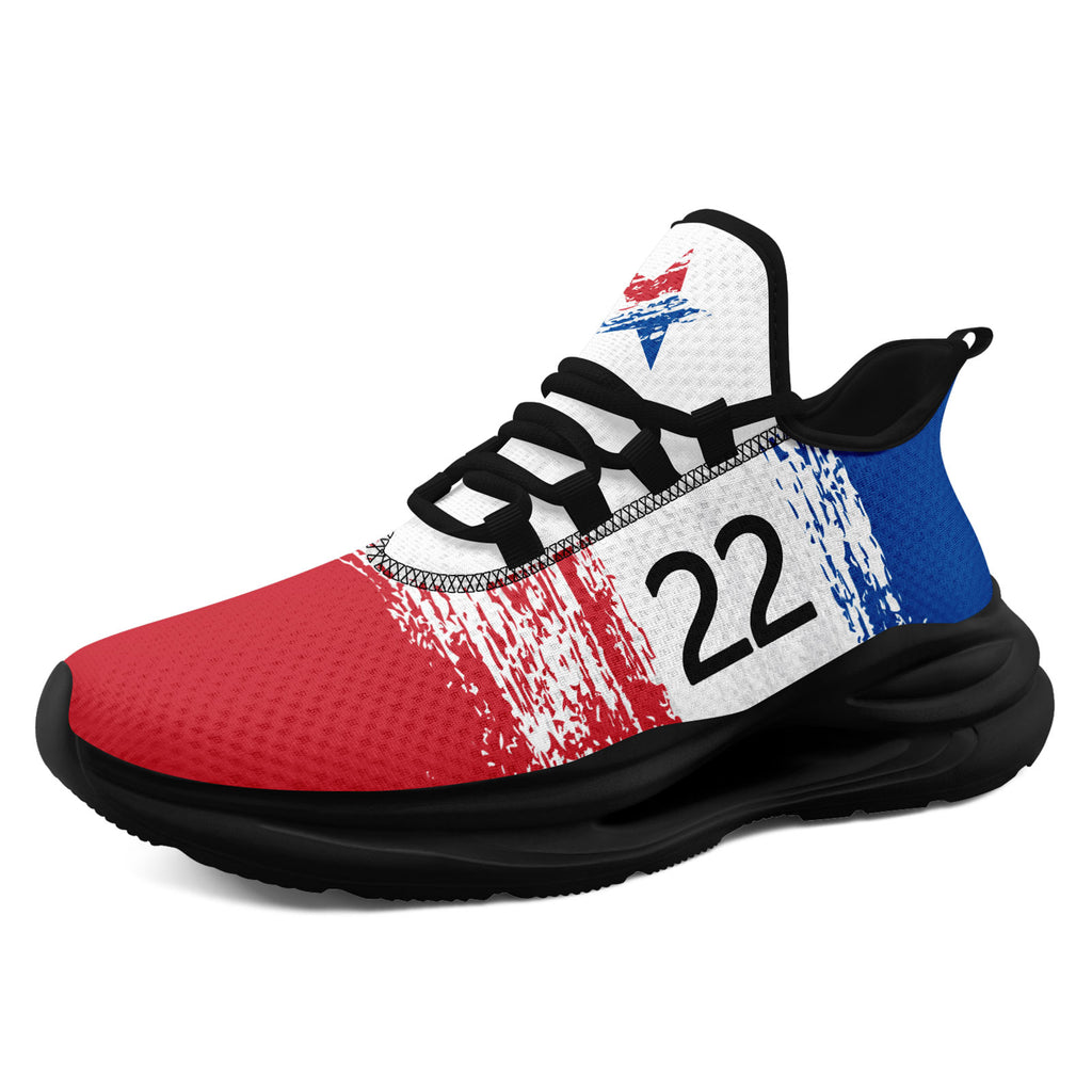 Custom South Korea 2026 World Cup Sneakers DIY Country Flag Running Shoes Lightweight Sport Shoes Gift for Football Fans Personalized Team Name and Logo FN079-F009118-1