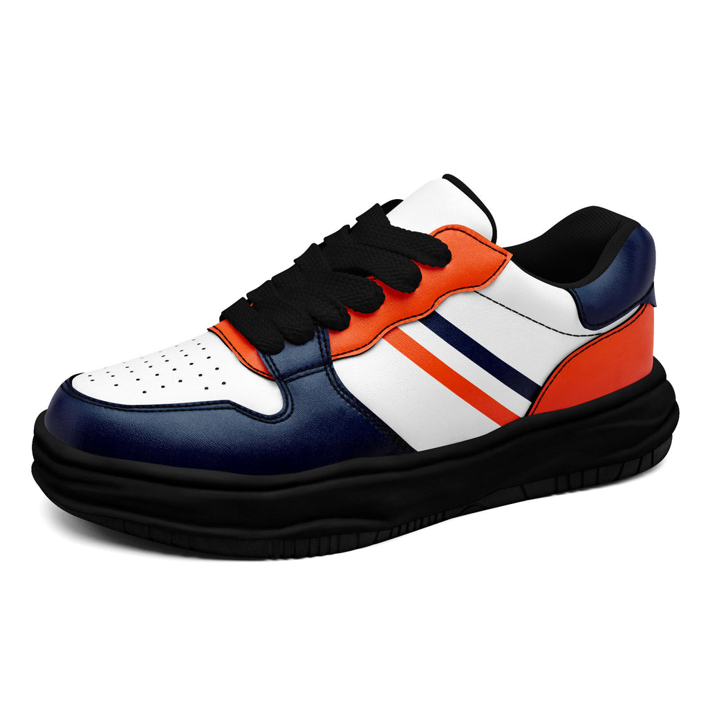 Custom Blue Orange Denver Shoes Personalized Sneaker FN032-D020389-10