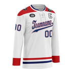 Custom White Red Personalized Hockey Jersey HCKJ01-D0a70a8